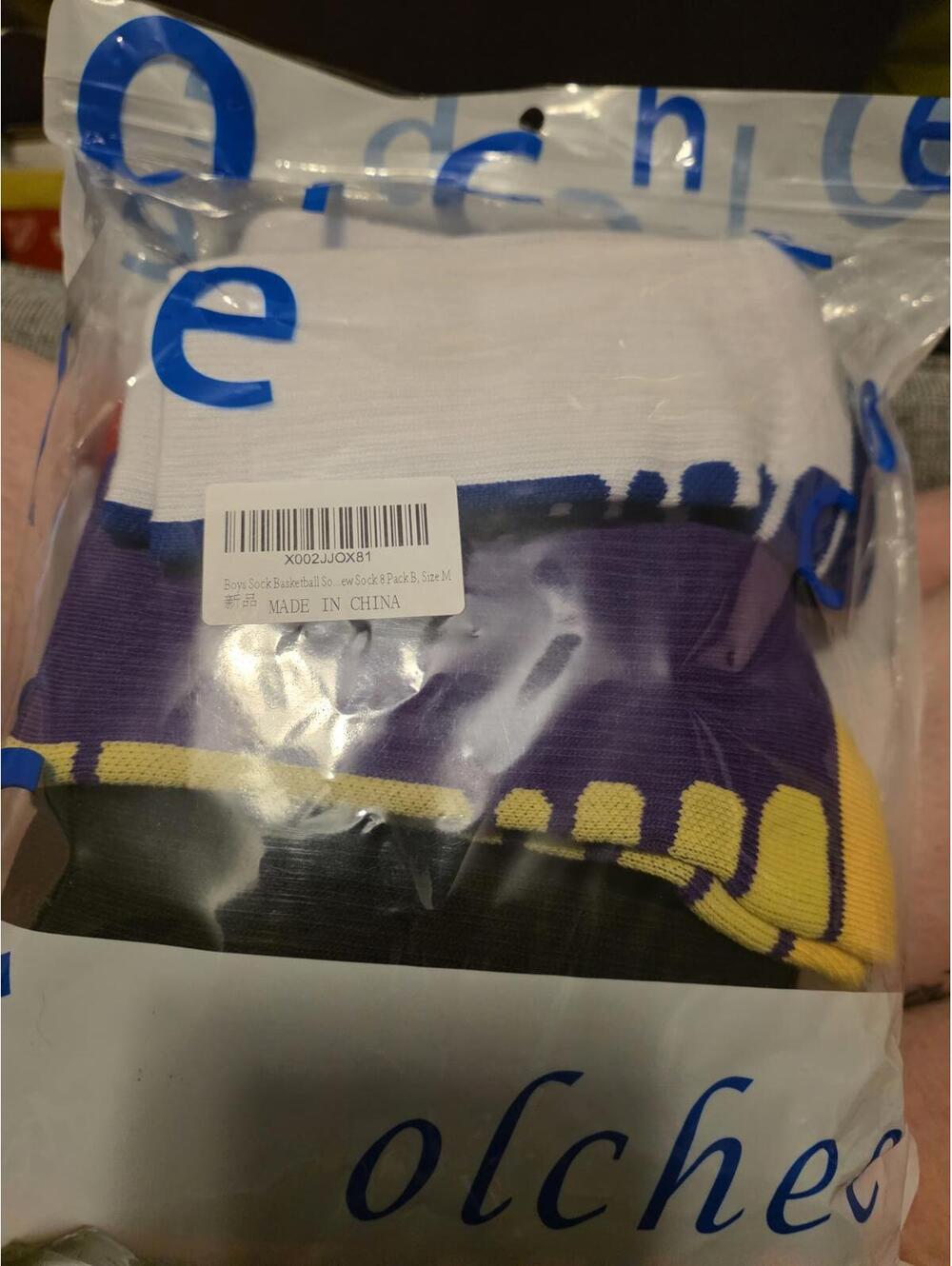 8 pk of olchee multi color socks